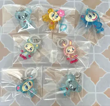 나루미야 캐릭터즈 메지루시 액세서리 키링 7개 세트 미사용
