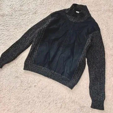 인터메조 더반 니트 블루종 블랙 새상품급 비즈니스 이케오지