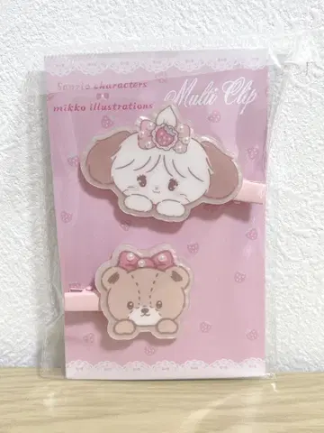 산리오 mikko 멀티 클립 수플레 타이니 참 헤어 클립