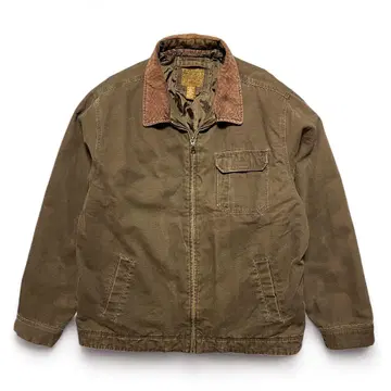 구제 의류 빈티지 덕 코튼 워크 자켓 브라운 남성용 XL