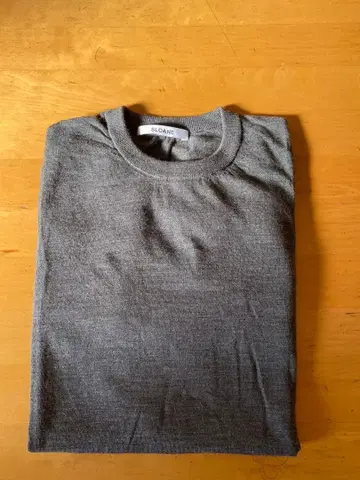 SLOANE 크루넥 니트 그레이