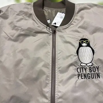 그라니프 펭귄 커피타임 리버서블 MA-1 베이지 XL