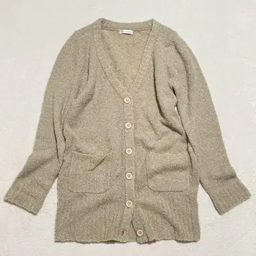 아베베 스탠다드 푸들 니트 가디건 울 혼방 복슬복슬 40