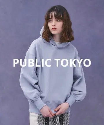 PUBLIC TOKYO 연보라 후드티 프리 사이즈