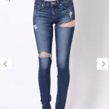 GYDA 데님 데미지 가공 스키니 팬츠