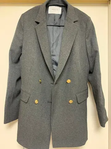 스트레치 더블 브레스트 테일러드 자켓