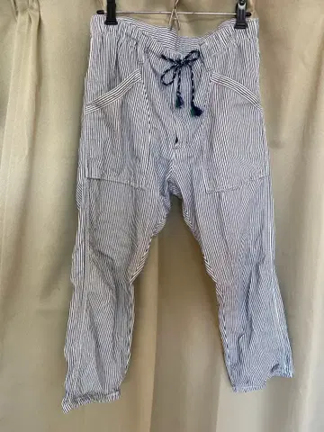 Lee 스트라이프 패턴 쓰리쿼터 팬츠 S