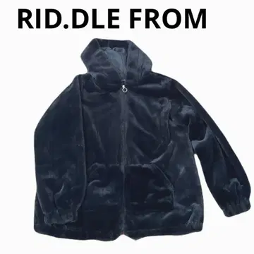 RID.DLE FROM 인조 모피 집업 후디 아우터 M
