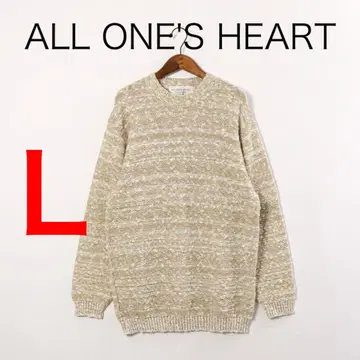 H3648-55 ALLONE'S HEART 코튼 마 혼방 크루넥 스웨터