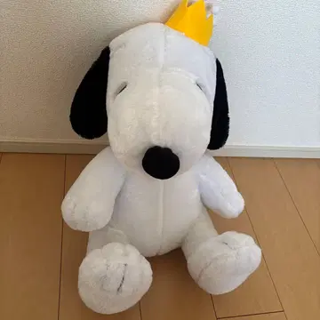 스누피 봉제 인형 왕관 포함 약 40cm