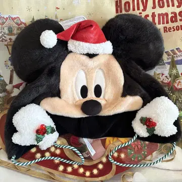 디즈니 미키마우스 산타 모자 달린 캡 크리스마스 모자