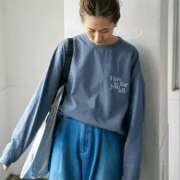 FRAMeWORK 프레임워크 x haru 로고 롱T 풀오버