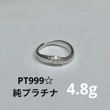 [ PT999 ] 4.8g 순 플라티나 반지