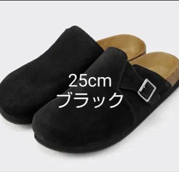 GU 25cm 블랙 클로그 샌들