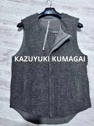 KAZUYUKI KUMAGAI 플리스 베스트 그레이 스위스산 riri