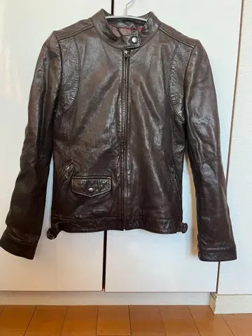 바나나리퍼블릭 브라운 가죽 자켓 S 사이즈