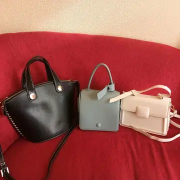 블랙 지퍼 핸드백