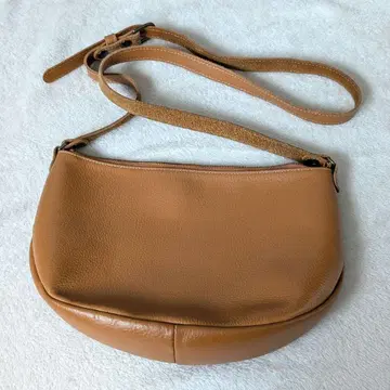 칸미 피타빵 숄더백 가죽 숄더백 내추럴