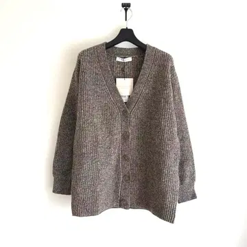 [택 포함 새상품] 오파크 클립 V넥 가디건 믹스 컬러