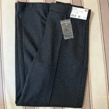 브러쉬드 저지 와이드 팬츠 다크 그레이 긴 길이 인심 73cm