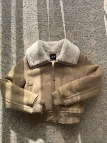 [ 새상품급 ] ZARA 리브 더블 페이스 자켓