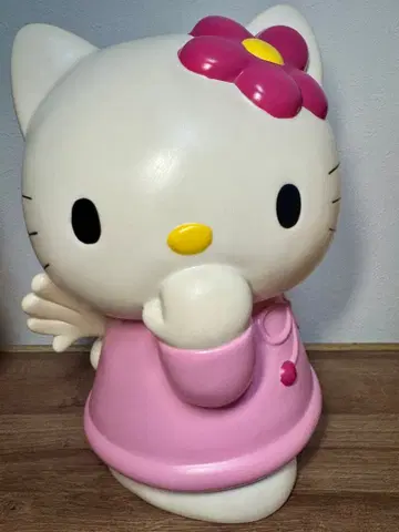 레어! 헤이세이 레트로 BIG 산리오 키티 저금통 엔젤 키티 특대형