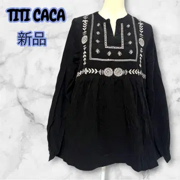 [ TITI CACA ] 메히코 플로르 코듀로이 자수 튜닉 새상품