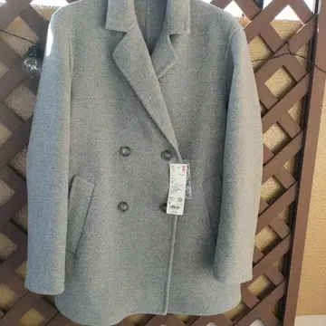 유니클로 더블 페이스 숏코트 오버 사이즈 새상품