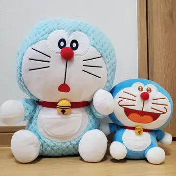 [ 2세트 ] 도라에몽 봉제 인형 대소 세트