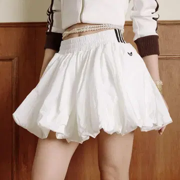 adidas 벌룬 스커트 / white / S / 미사용 새상품