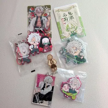 귀멸의 칼날 풍주 아크릴 키링 스티커 세트