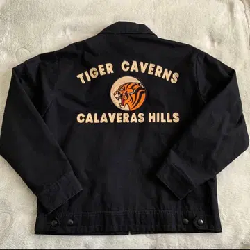 Backers 타이거 자수 지퍼 자켓 블랙 L