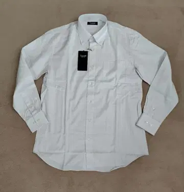 [ 새상품 ] barassi 화이트 체크 무늬 와이셔츠