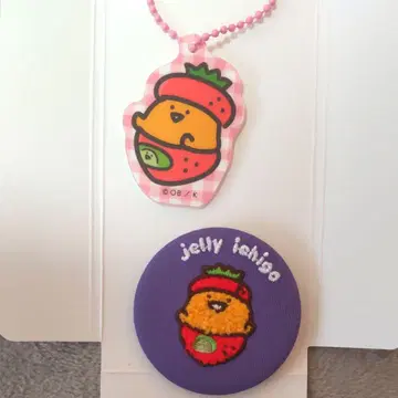 오분구토잇쇼 아크릴 키링 자수 캔뱃지*젤리 씨 훼미리마트