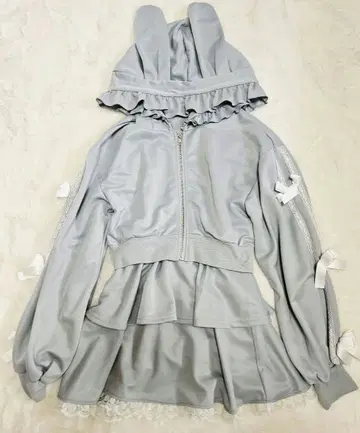 Majoretty 마조레티 토끼 귀 스커트 셋업 저지 상하의