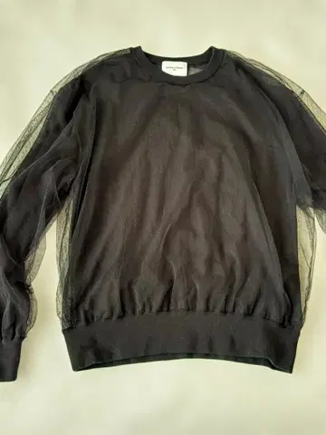 유나이티드 애로우즈 시어 튤 콤비 니트