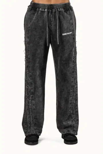 LYFT 빈티지 스웨트 와이드 라인 팬츠