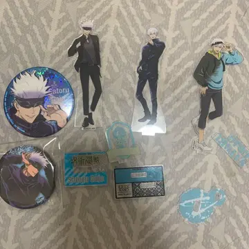 주술회전 사토루 고죠 캔뱃지 세트 아크릴 스탠드