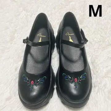 치하루 콜라보 안나 신발 통굽 신발 안나 미사용 M 블랙 신발 시마무라