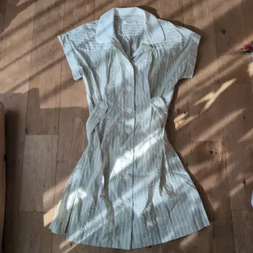 FRAY I.D 스트라이프 셔츠 원피스