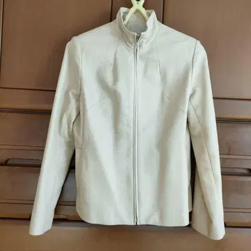 HARMONICA 아이보리 가죽 자켓 M 사이즈