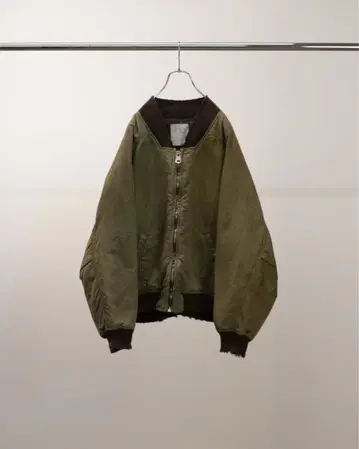 FADED BOMBER JACKET(KHAKI)