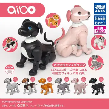 aibo 액션 피규어 2 전 6종 풀컴프 아이보 미니어처
