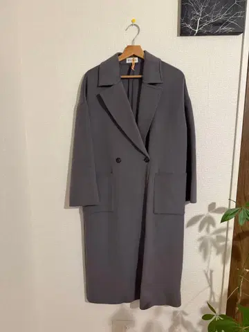 그레이 롱 코트 사이즈 S