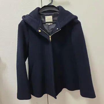 [ 새상품급 ] B:MING 후드 부착 숏코트 M 사이즈 네이비