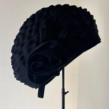 고베 Maxim 일본제 고급 플라워 모티브 플리츠 햇