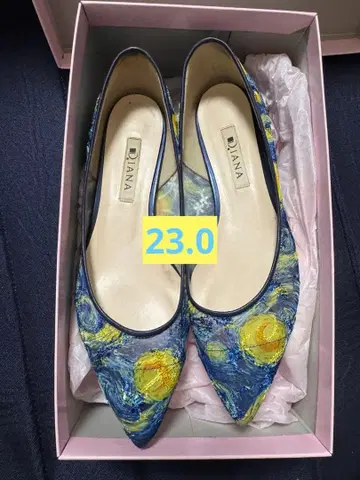 DIANA 고흐 별이 빛나는 밤 디자인 펌프스