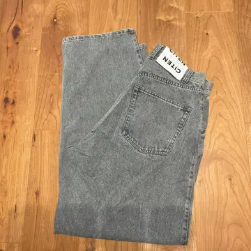 CITIZEN 그레이 와이드 레그 데님