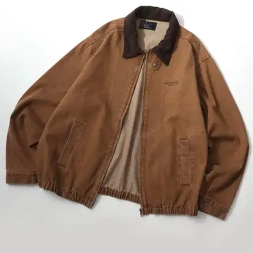 완판 마크곤잘레스 옷깃 코듀로이 데님 자켓/블루종 브라운 XL