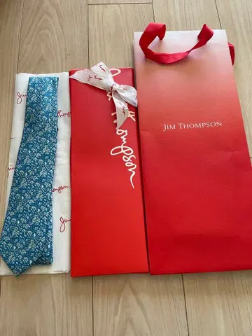 [ 미사용 새상품 ] JIM THOMPSON 플라워 무늬 넥타이